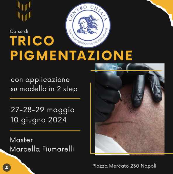 Corso di Tricopigmentazione in 4 giorni full immersion con Marcella Fiumarelli