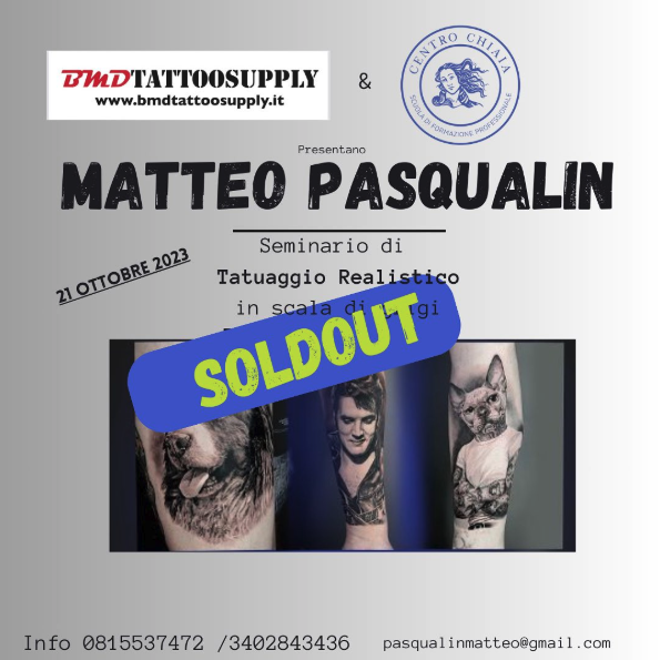 Seminario di tatuaggio realistico con Matteo Pasqualin